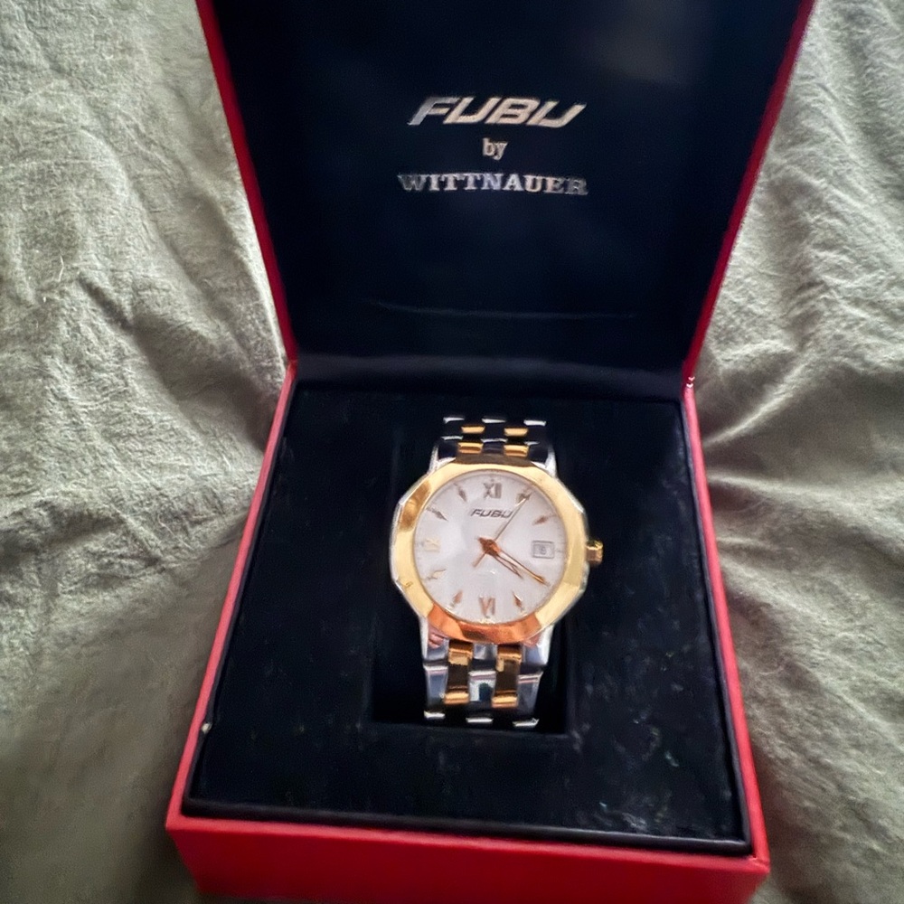 FUBU by Wittnauer Yellow and White Gold Watch